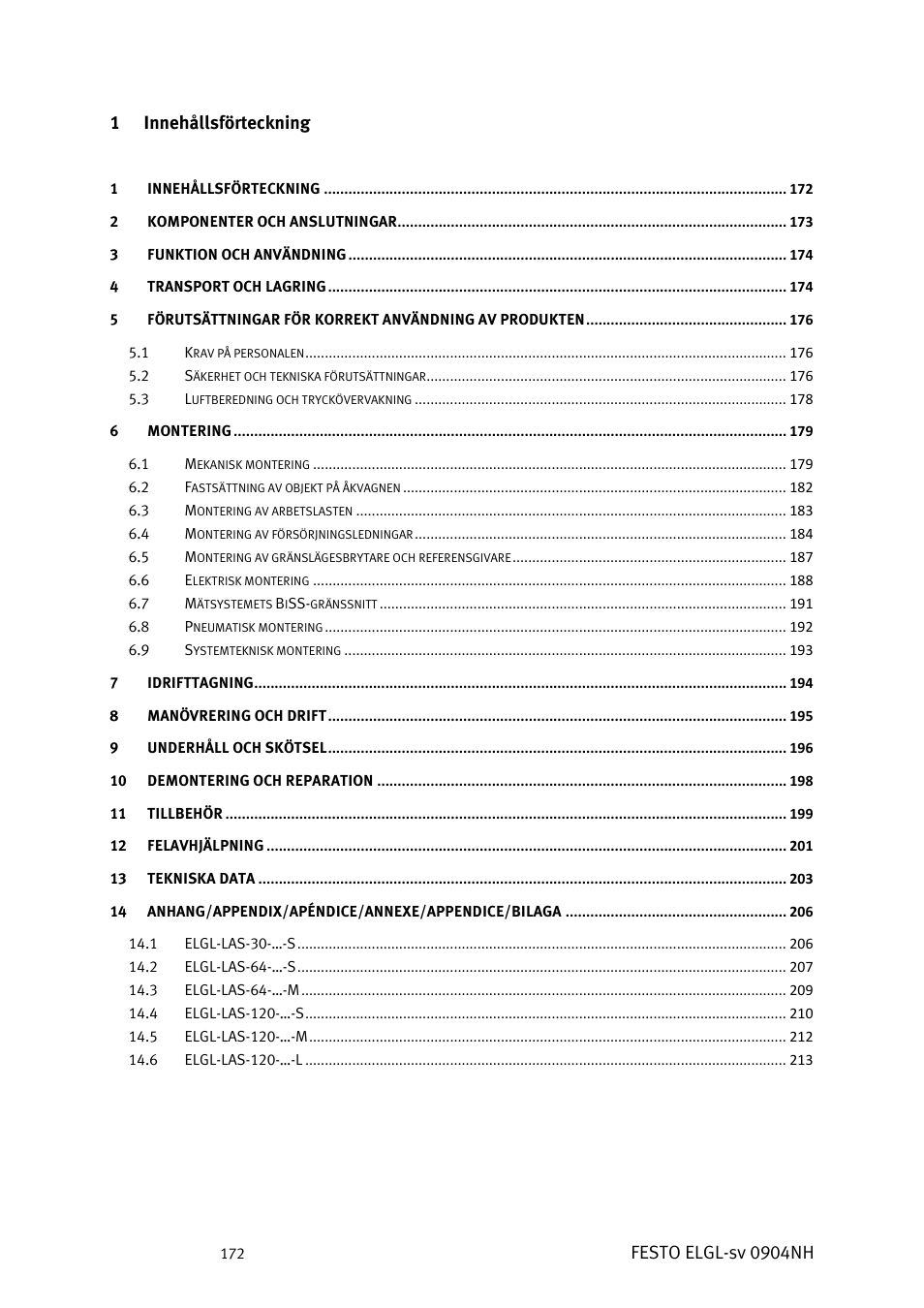 Festo Линейный привод ELGL-LAS User Manual | Page 173 / 216