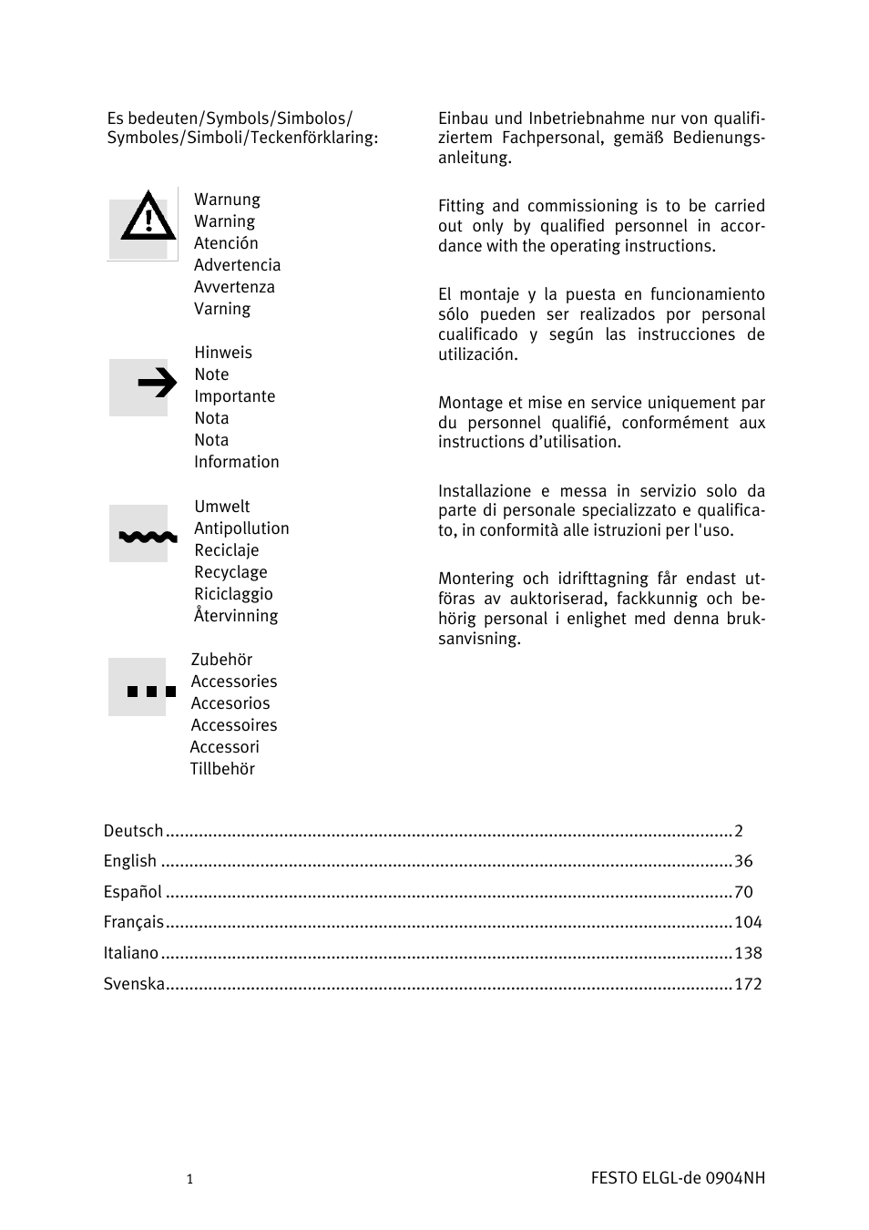 Festo Линейный привод ELGL-LAS User Manual | Page 2 / 216
