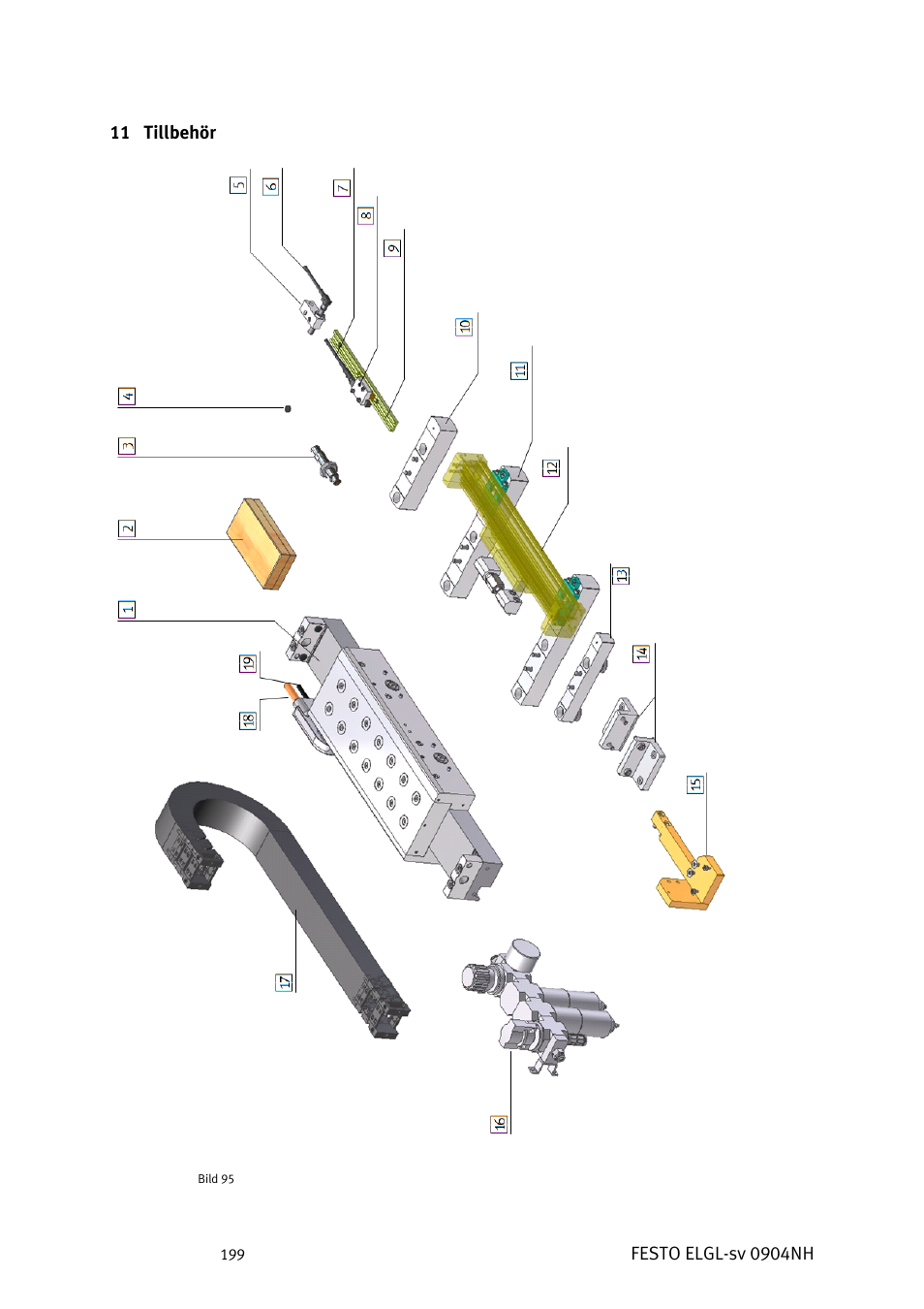 Tillbehör | Festo Линейный привод ELGL-LAS User Manual | Page 200 / 216