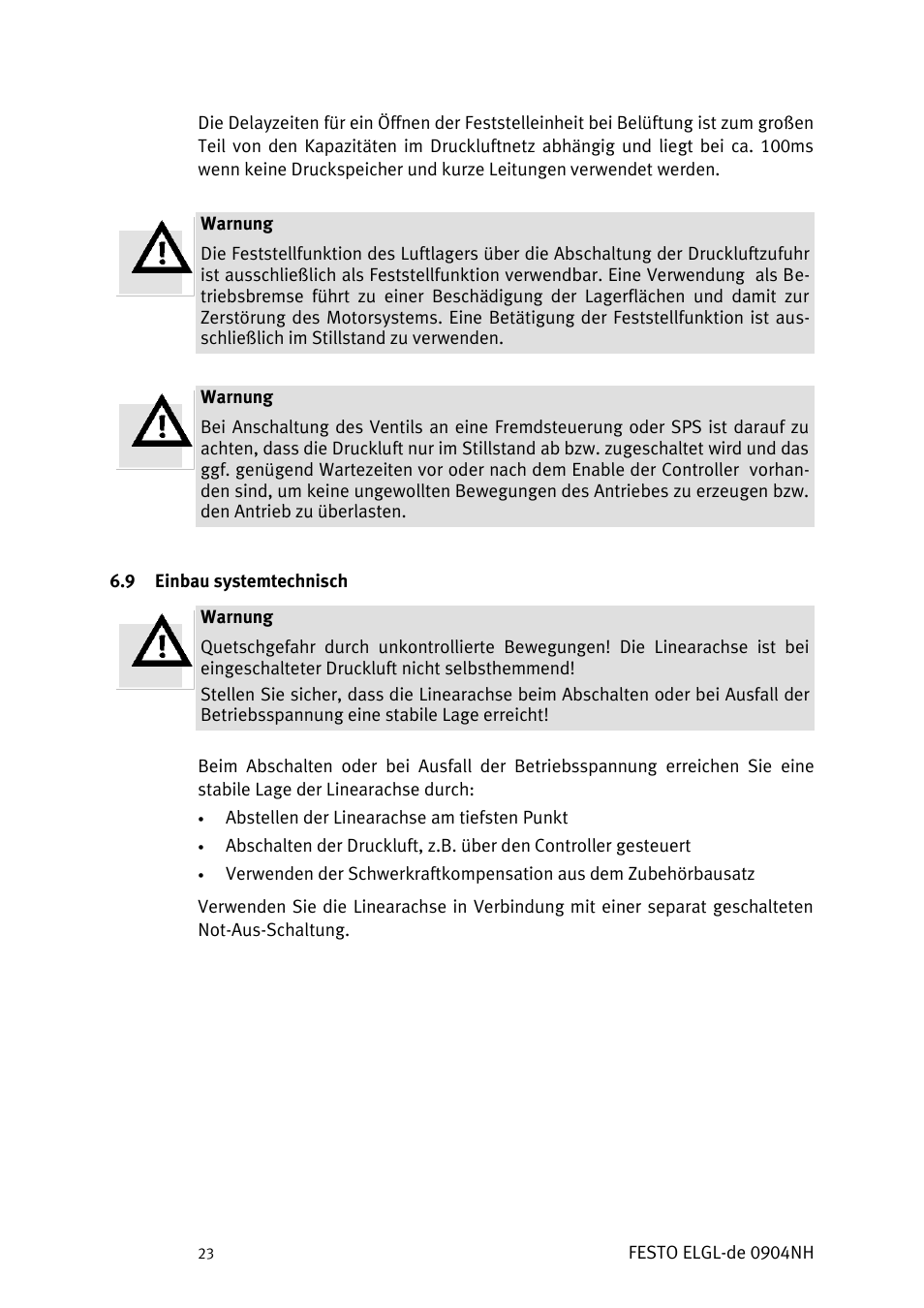 Inbau systemtechnisch | Festo Линейный привод ELGL-LAS User Manual | Page 24 / 216