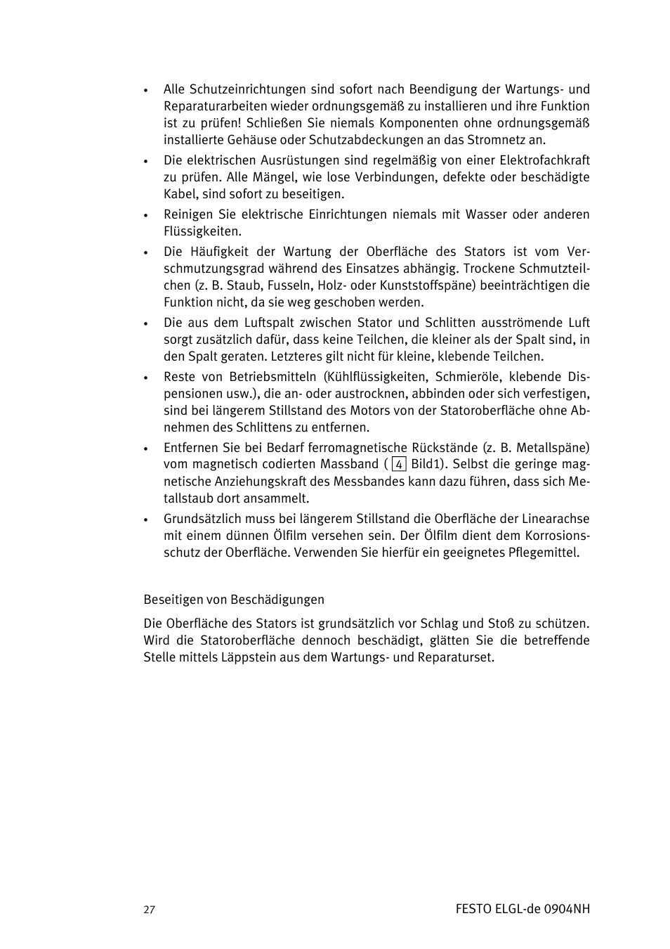 Festo Линейный привод ELGL-LAS User Manual | Page 28 / 216