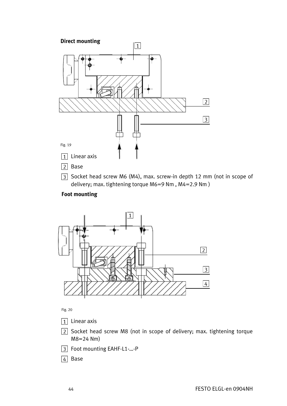 Festo Линейный привод ELGL-LAS User Manual | Page 45 / 216