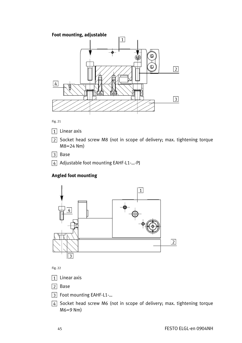 Festo Линейный привод ELGL-LAS User Manual | Page 46 / 216