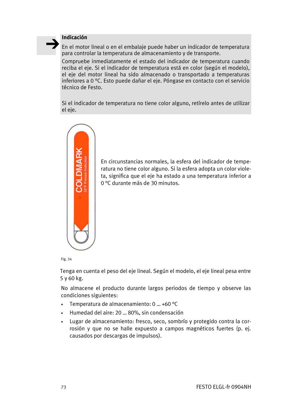 Festo Линейный привод ELGL-LAS User Manual | Page 74 / 216