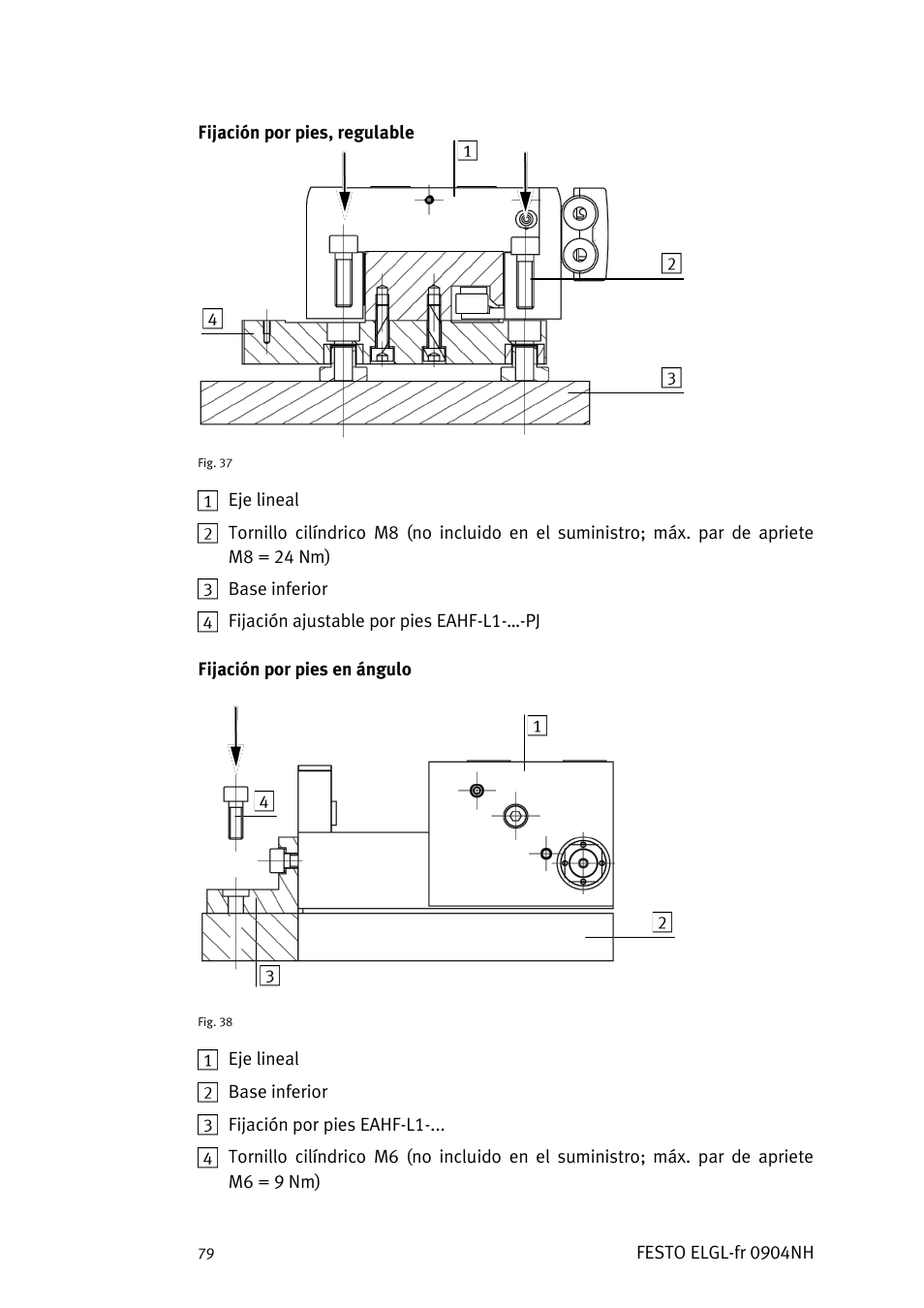 Festo Линейный привод ELGL-LAS User Manual | Page 80 / 216