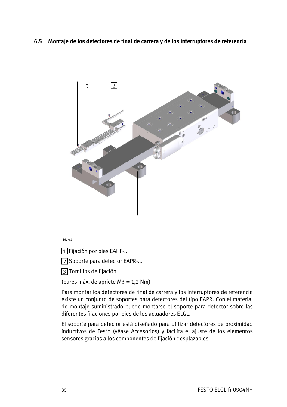 Festo Линейный привод ELGL-LAS User Manual | Page 86 / 216