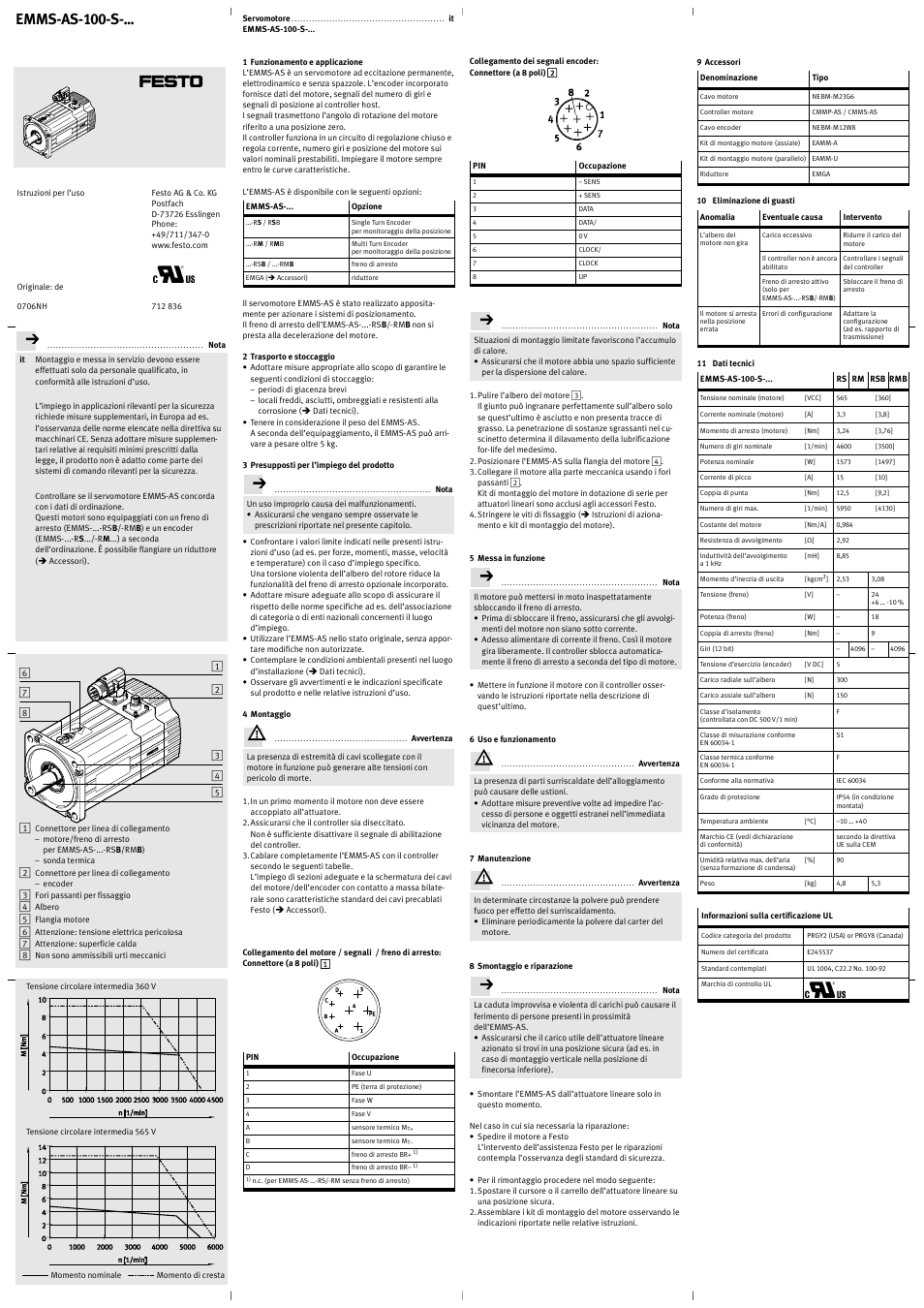 Emms-as-100-s | Festo Серводвигатели EMMS-AS-100-S User Manual | Page 5 / 6