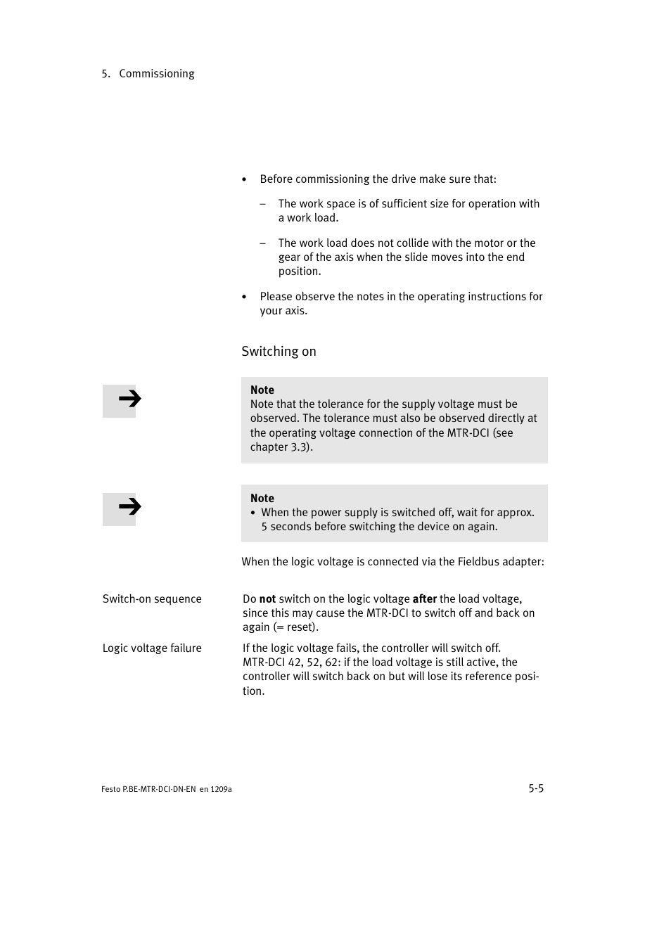 Festo Электромотор MTR-DCI User Manual | Page 103 / 316