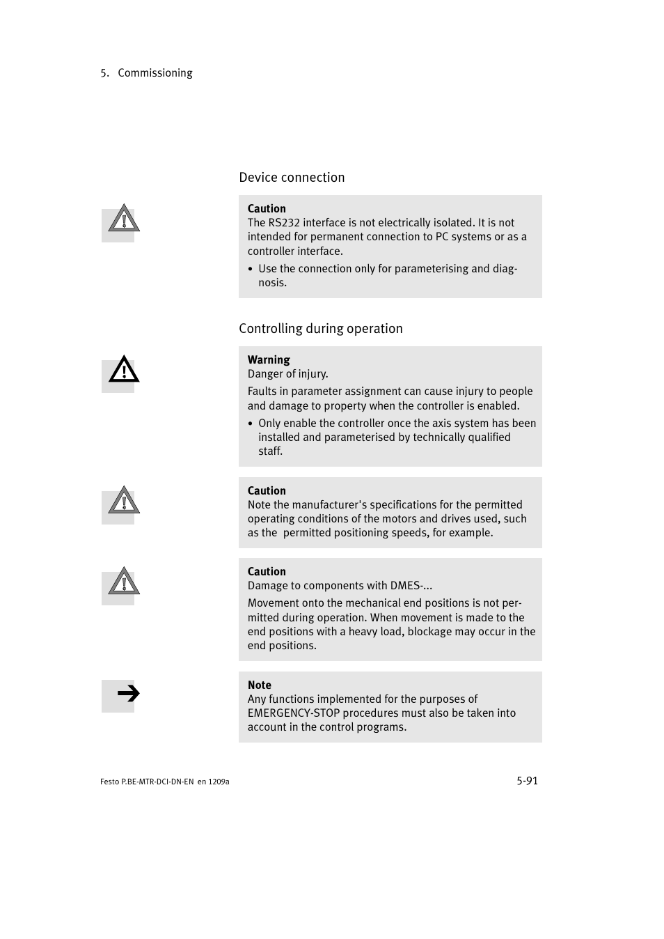 Festo Электромотор MTR-DCI User Manual | Page 189 / 316