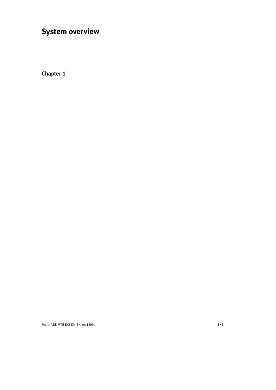 System overview | Festo Электромотор MTR-DCI User Manual | Page 23 / 316