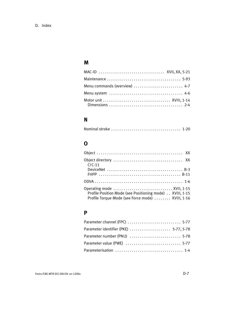 Festo Электромотор MTR-DCI User Manual | Page 313 / 316