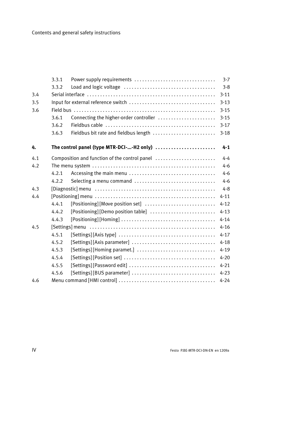 Festo Электромотор MTR-DCI User Manual | Page 6 / 316