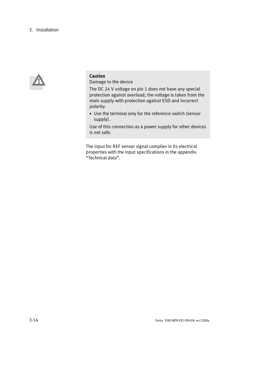 Festo Электромотор MTR-DCI User Manual | Page 70 / 316