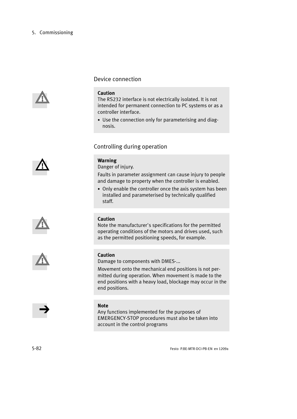 Festo Электромотор MTR-DCI User Manual | Page 170 / 306