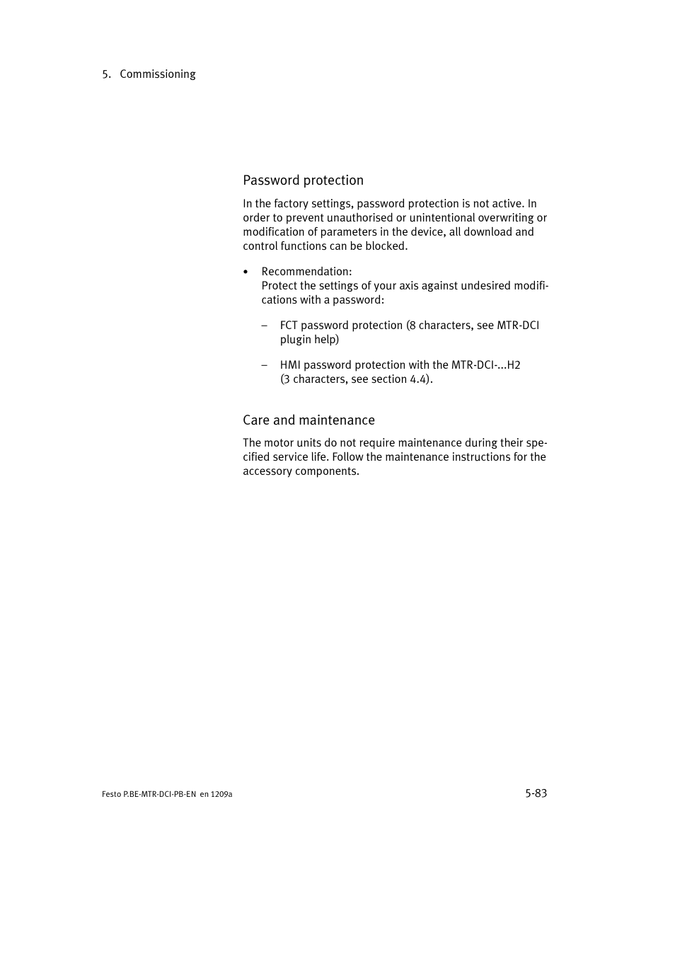 Festo Электромотор MTR-DCI User Manual | Page 171 / 306
