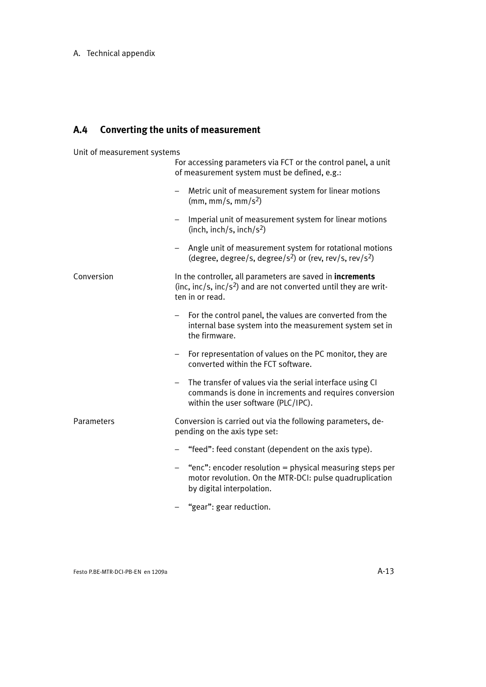 Festo Электромотор MTR-DCI User Manual | Page 203 / 306