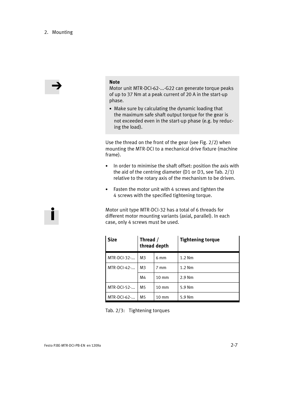 Festo Электромотор MTR-DCI User Manual | Page 47 / 306