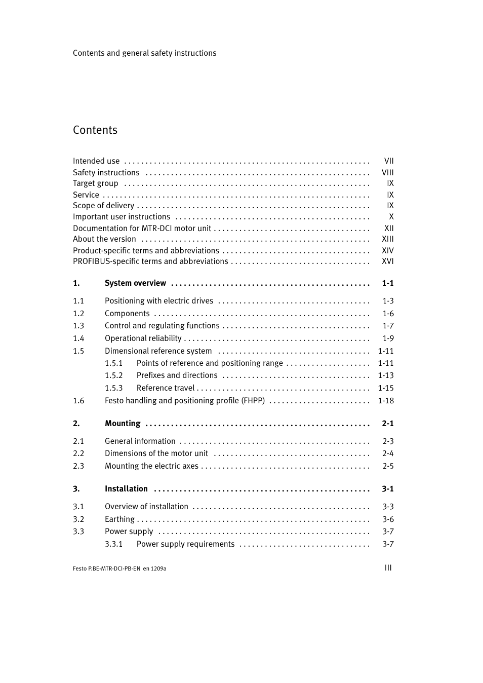 Festo Электромотор MTR-DCI User Manual | Page 5 / 306