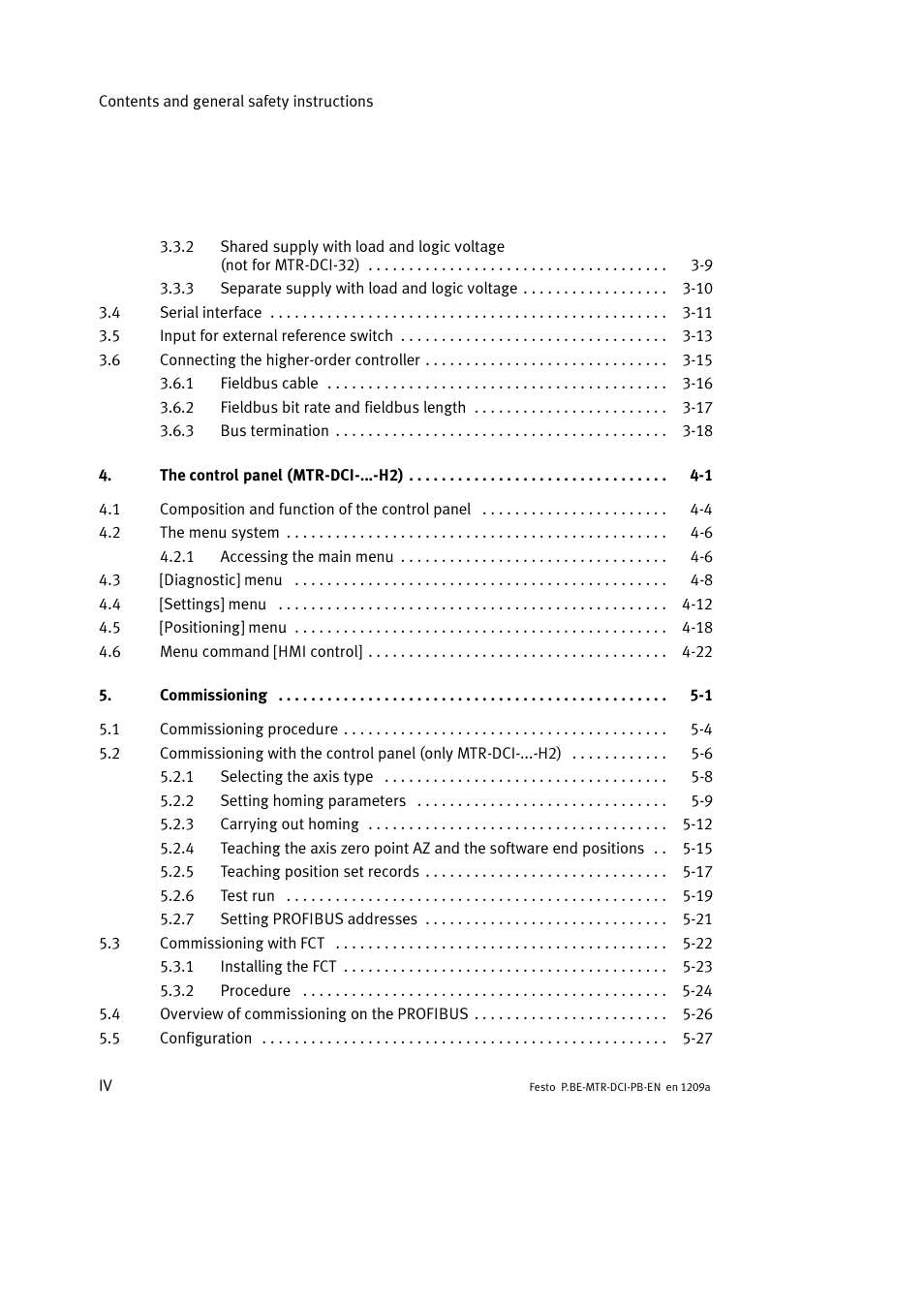 Festo Электромотор MTR-DCI User Manual | Page 6 / 306