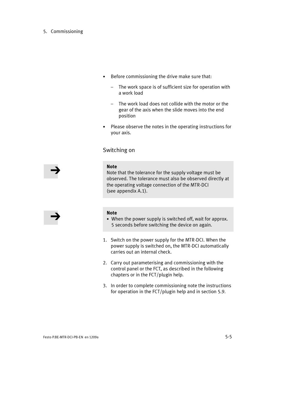 Festo Электромотор MTR-DCI User Manual | Page 93 / 306