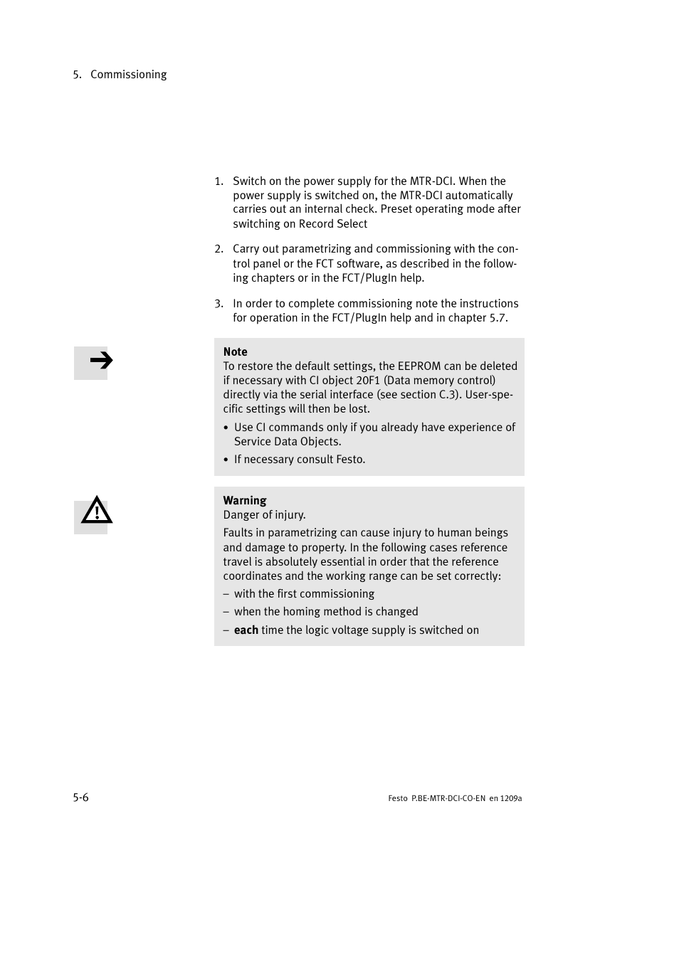 Festo Электромотор MTR-DCI User Manual | Page 104 / 352