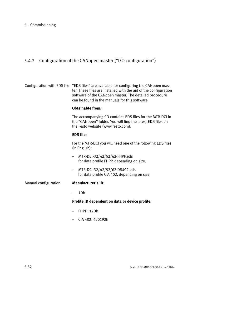 Festo Электромотор MTR-DCI User Manual | Page 130 / 352