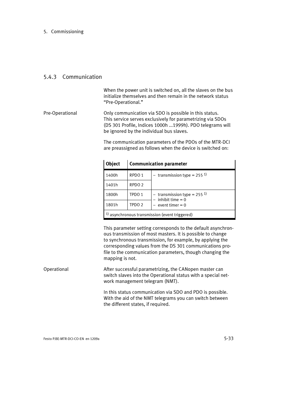 3 communication | Festo Электромотор MTR-DCI User Manual | Page 131 / 352