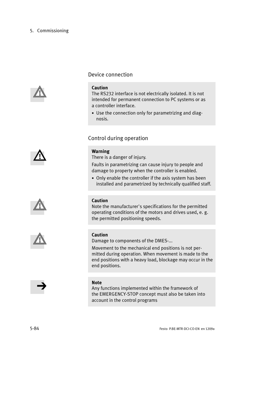 Festo Электромотор MTR-DCI User Manual | Page 182 / 352