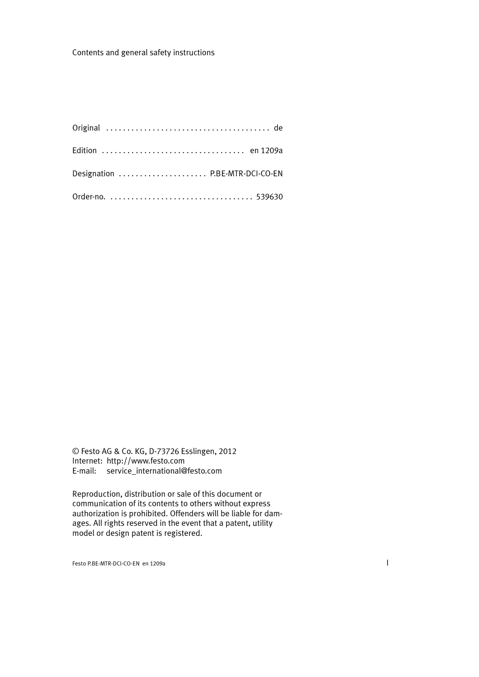 Festo Электромотор MTR-DCI User Manual | Page 3 / 352