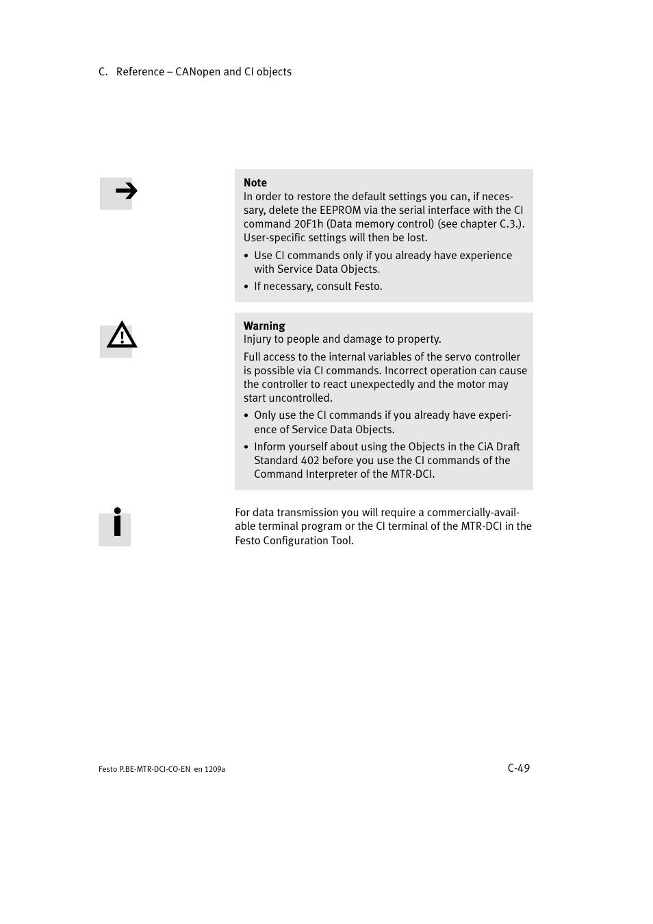 Festo Электромотор MTR-DCI User Manual | Page 325 / 352