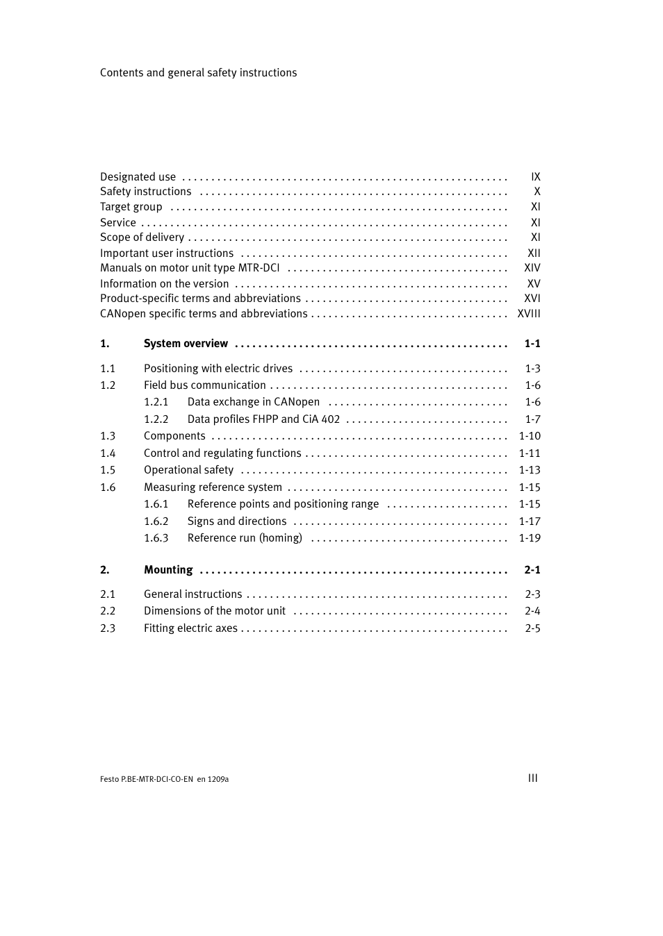 Festo Электромотор MTR-DCI User Manual | Page 5 / 352