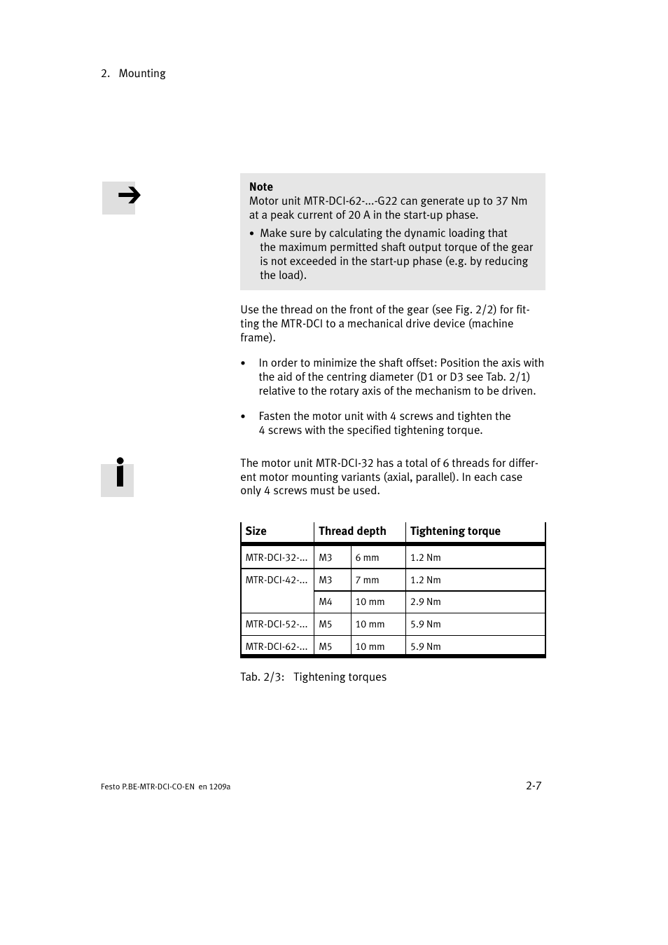 Festo Электромотор MTR-DCI User Manual | Page 51 / 352