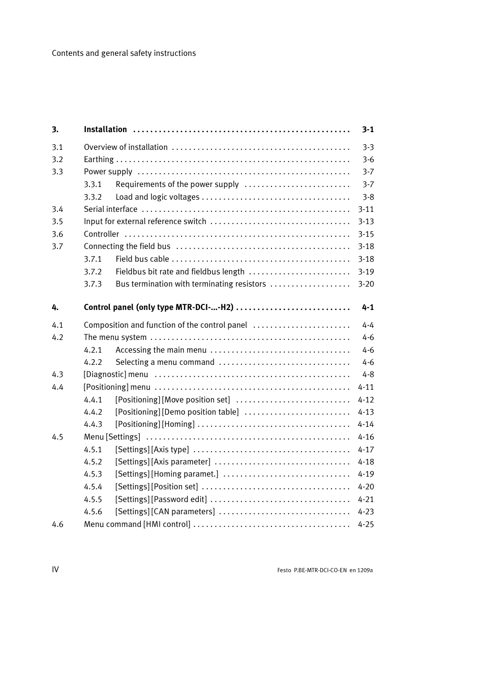 Festo Электромотор MTR-DCI User Manual | Page 6 / 352