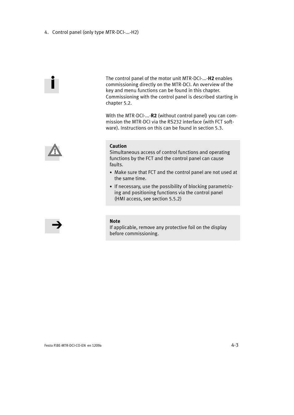 Festo Электромотор MTR-DCI User Manual | Page 75 / 352