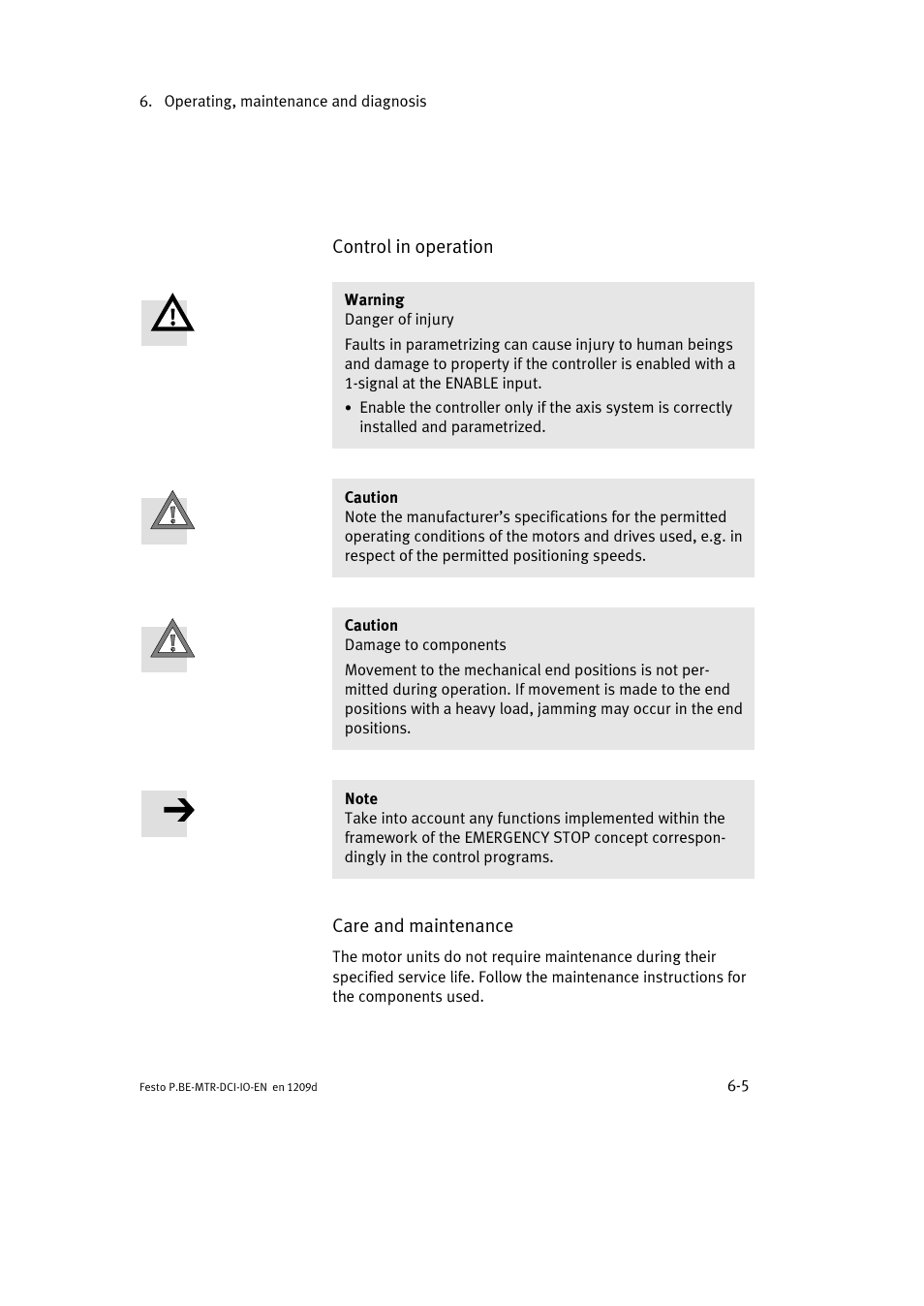 Festo Электромотор MTR-DCI User Manual | Page 113 / 182