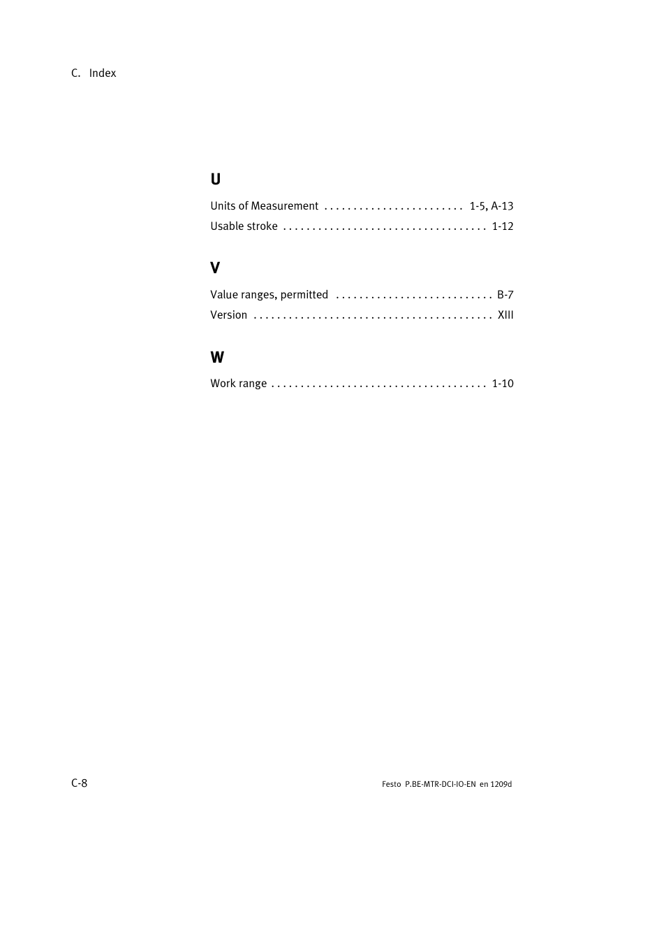 Festo Электромотор MTR-DCI User Manual | Page 182 / 182