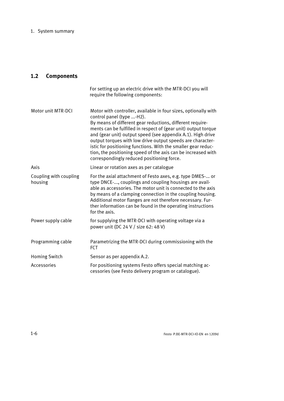 Festo Электромотор MTR-DCI User Manual | Page 24 / 182