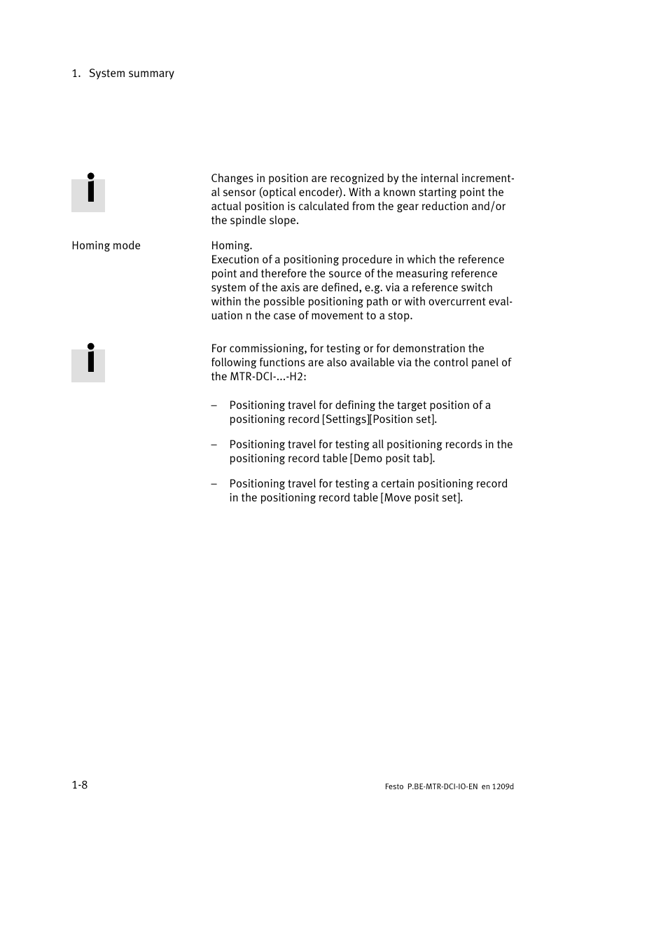 Festo Электромотор MTR-DCI User Manual | Page 26 / 182