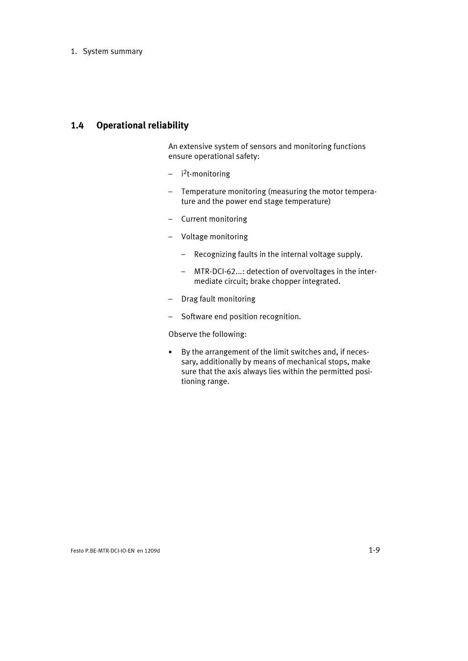 Festo Электромотор MTR-DCI User Manual | Page 27 / 182