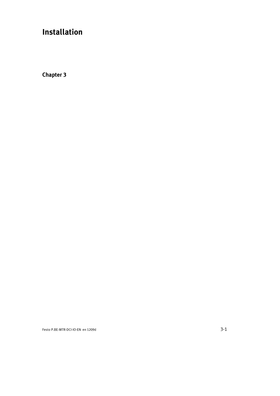 Installation | Festo Электромотор MTR-DCI User Manual | Page 43 / 182
