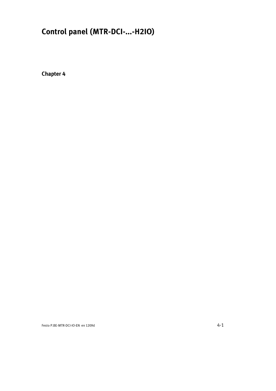 Control panel (mtr-dci-...-h2io) | Festo Электромотор MTR-DCI User Manual | Page 59 / 182