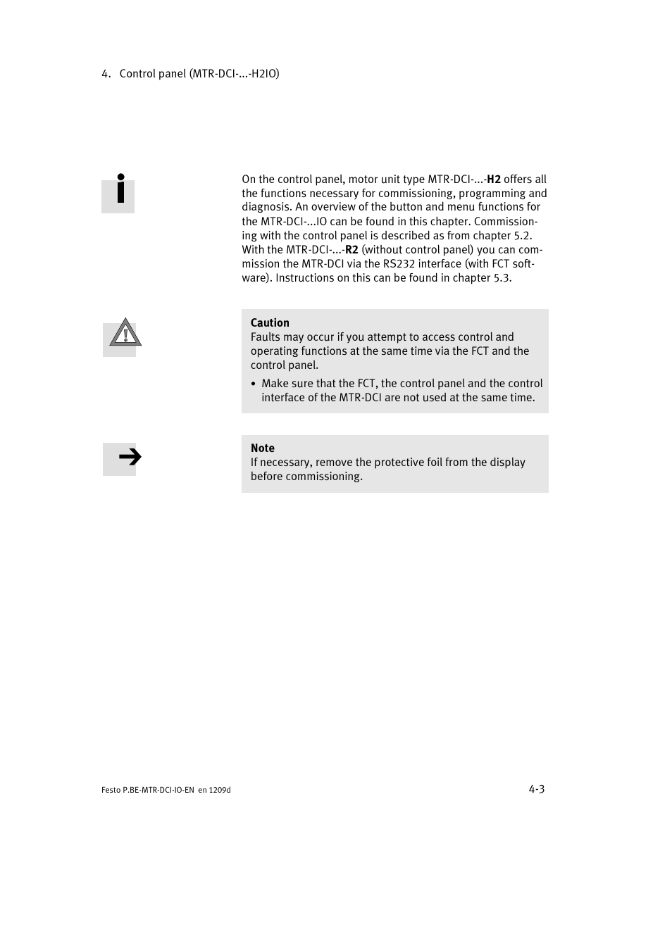 Festo Электромотор MTR-DCI User Manual | Page 61 / 182