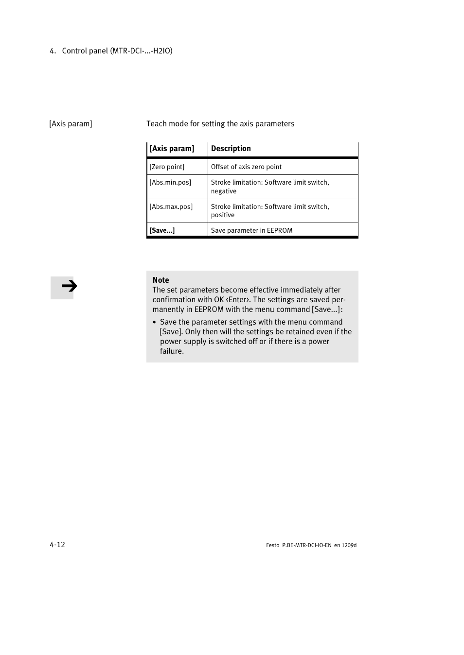 Festo Электромотор MTR-DCI User Manual | Page 70 / 182