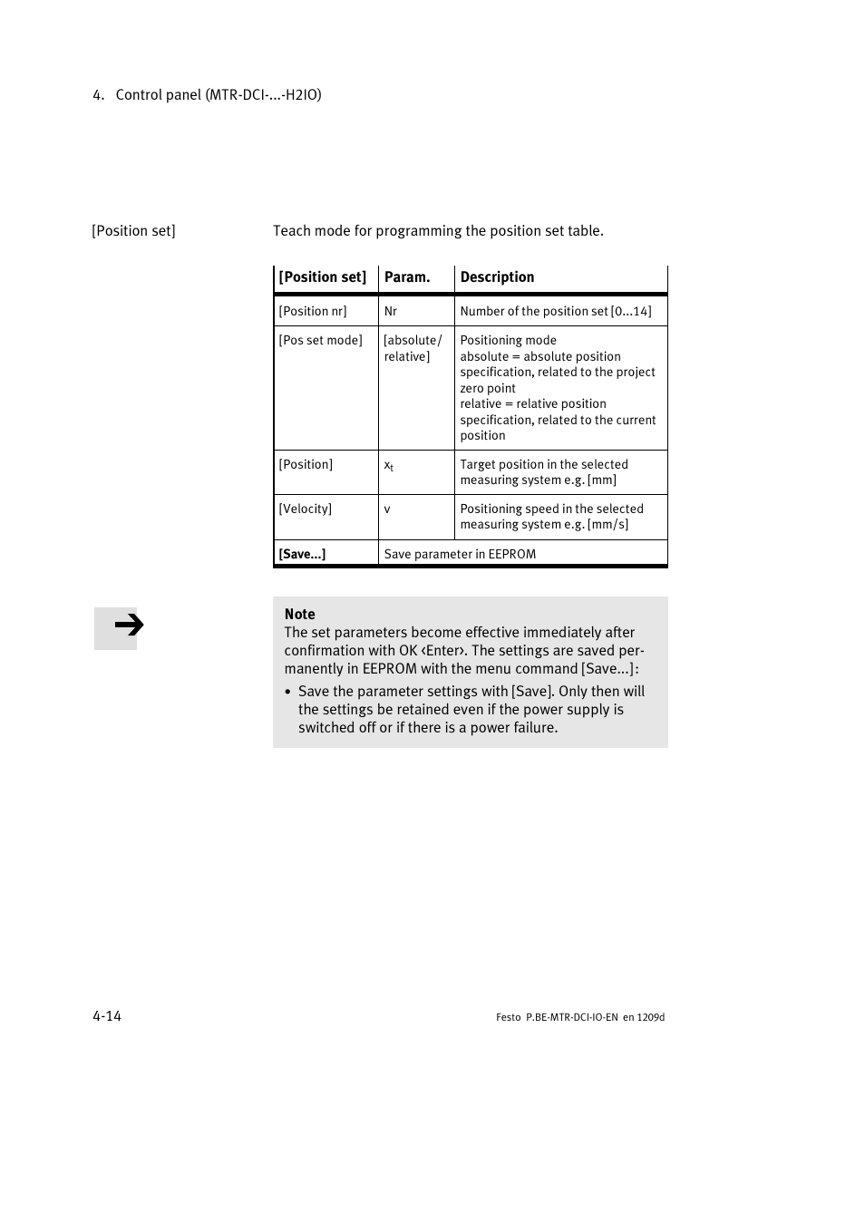 Festo Электромотор MTR-DCI User Manual | Page 72 / 182