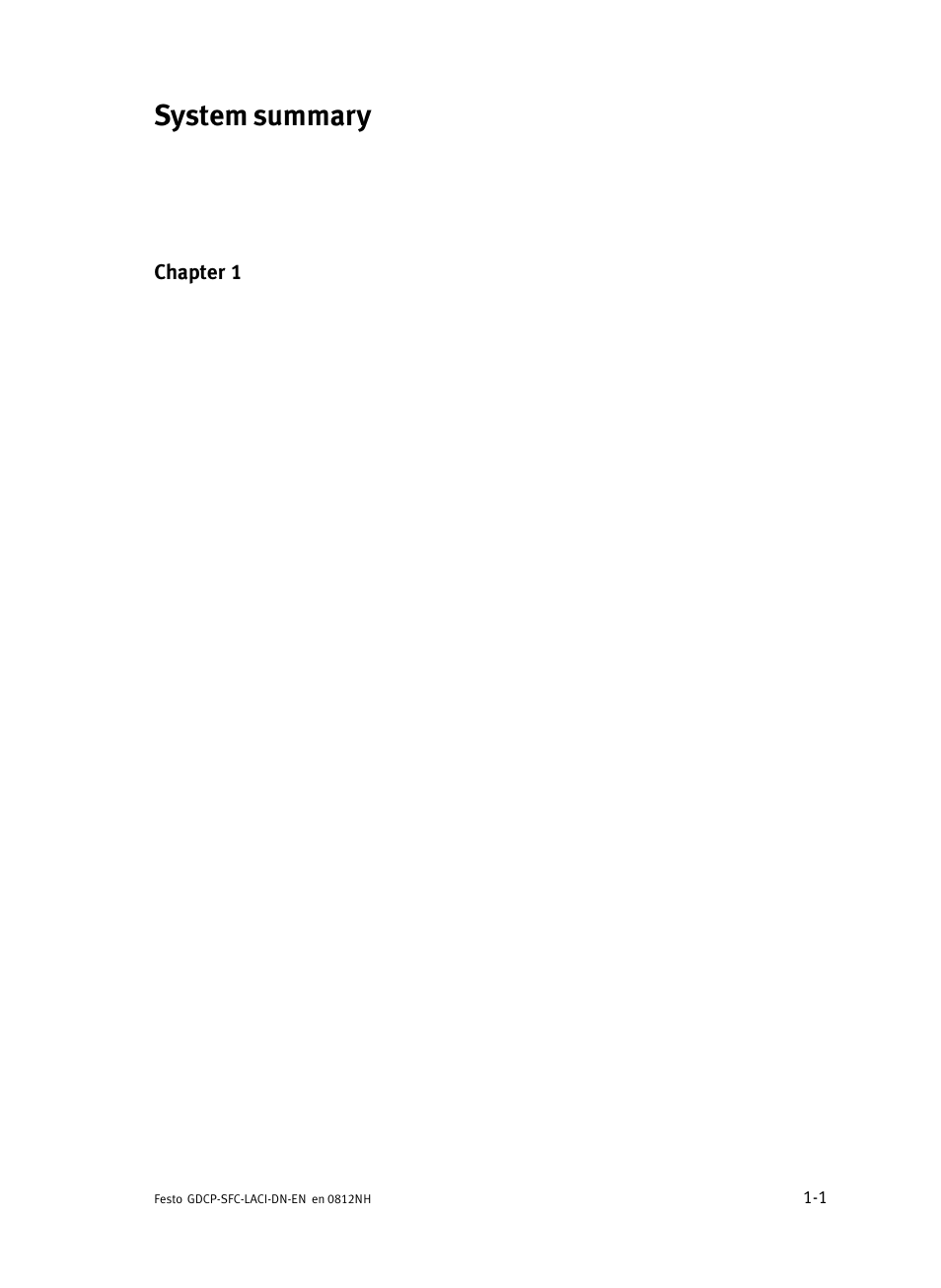 System summary | Festo Контроллеры двигателя SFC-LAC User Manual | Page 23 / 379