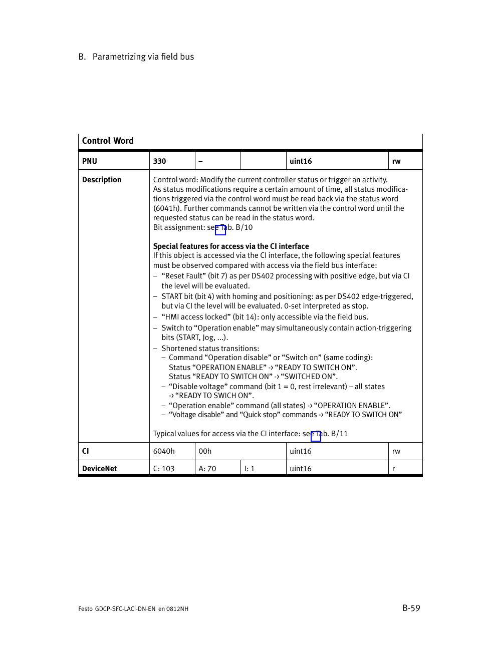 Festo Контроллеры двигателя SFC-LAC User Manual | Page 279 / 379