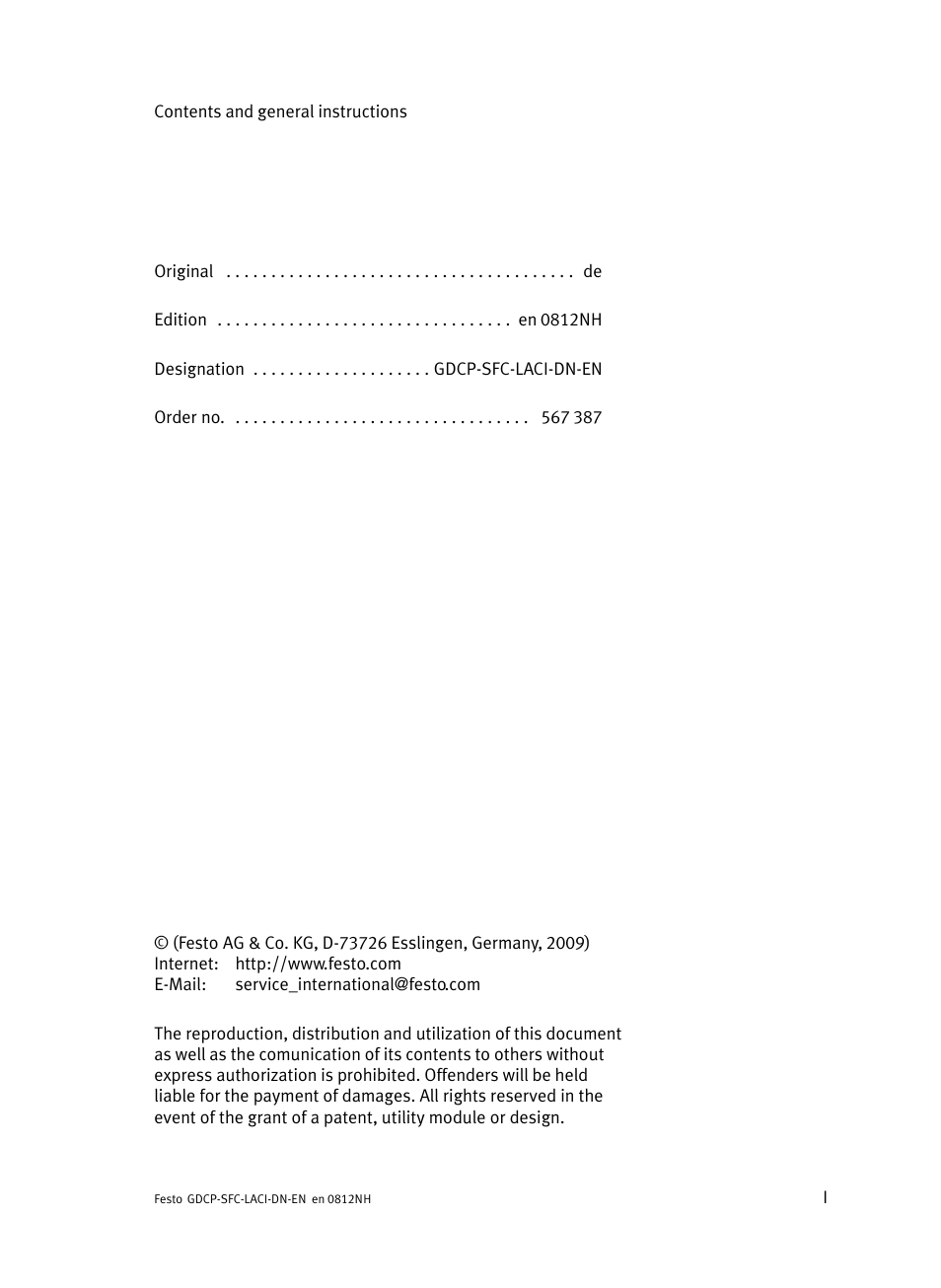 Festo Контроллеры двигателя SFC-LAC User Manual | Page 3 / 379