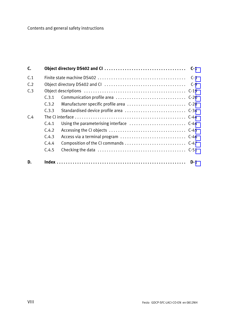 Festo Контроллеры двигателя SFC-LAC User Manual | Page 10 / 389