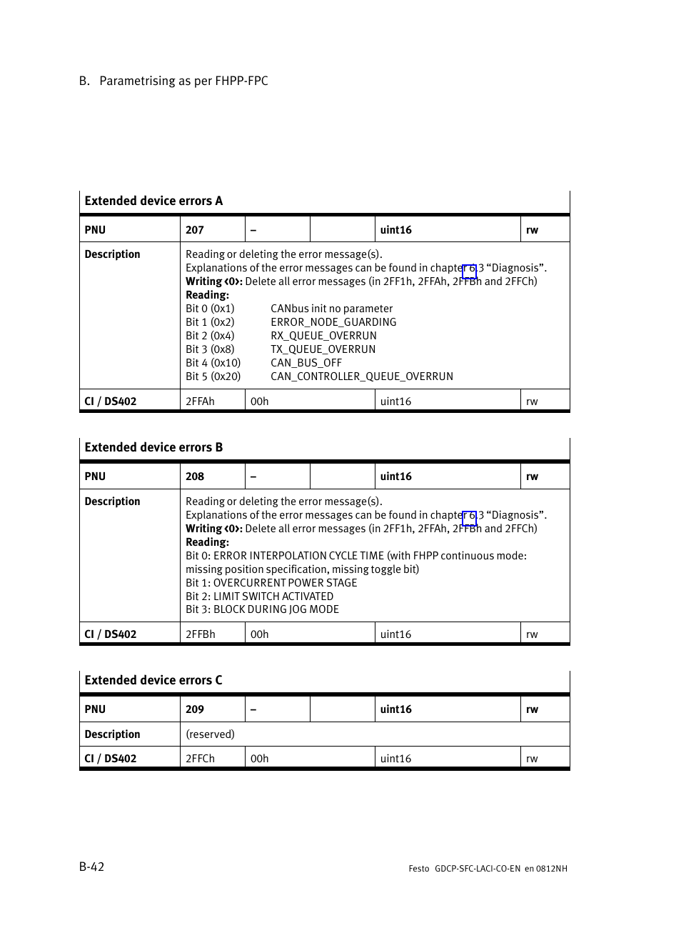 Festo Контроллеры двигателя SFC-LAC User Manual | Page 270 / 389