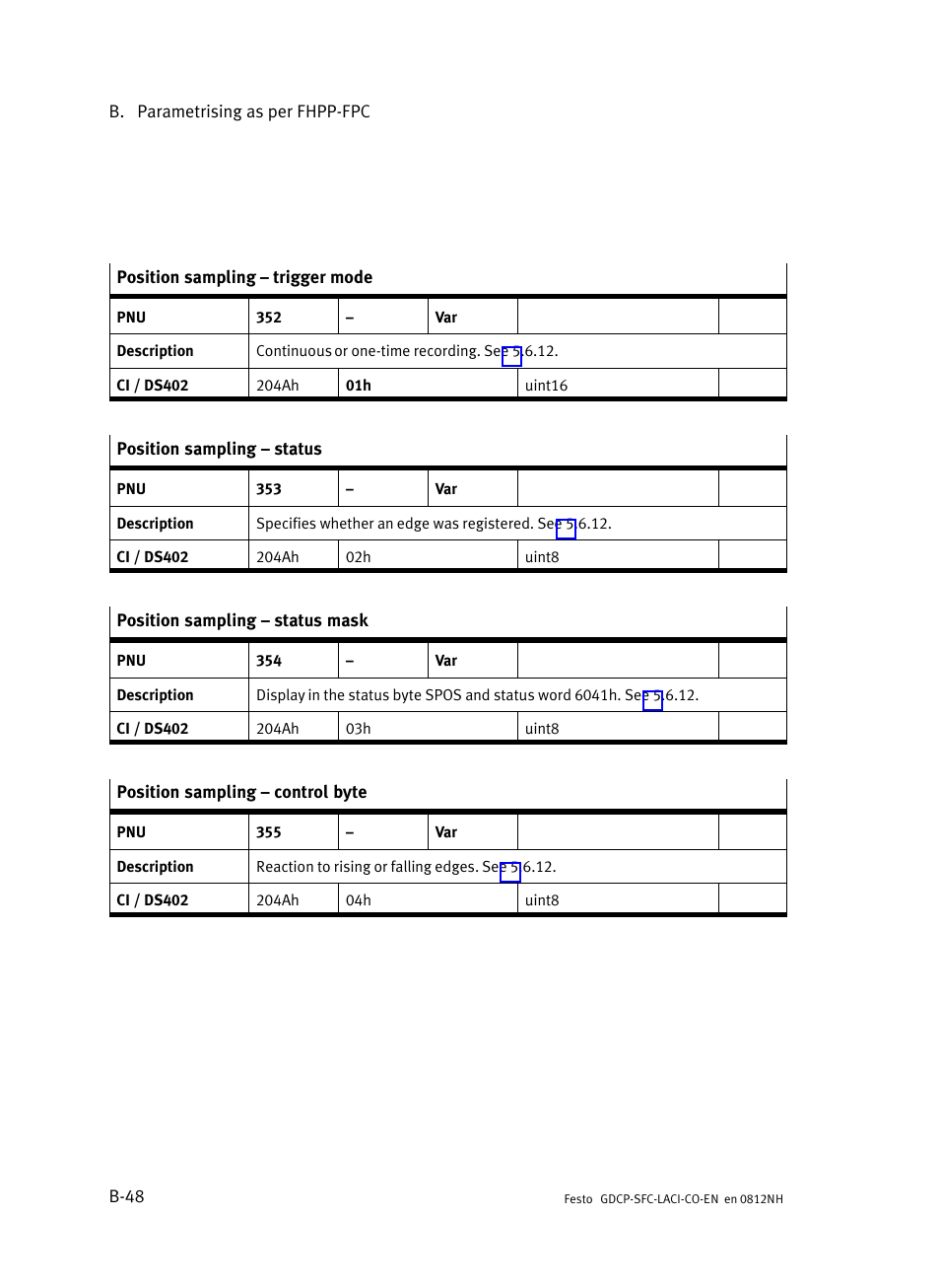 Festo Контроллеры двигателя SFC-LAC User Manual | Page 276 / 389